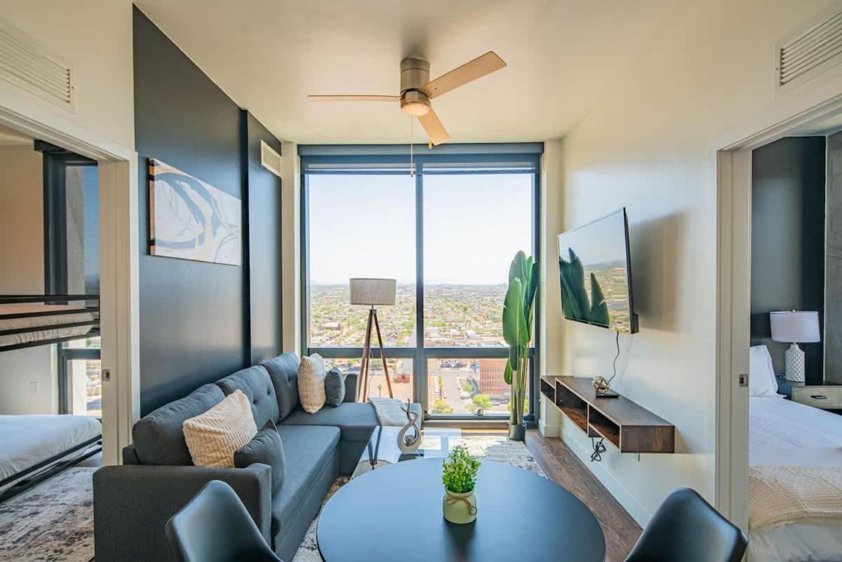 Ferienwohnung Detailed 2Bd, Highrise Dt, Pool, Gym, Parking, Sleeps 8 Phoenix Exterior foto